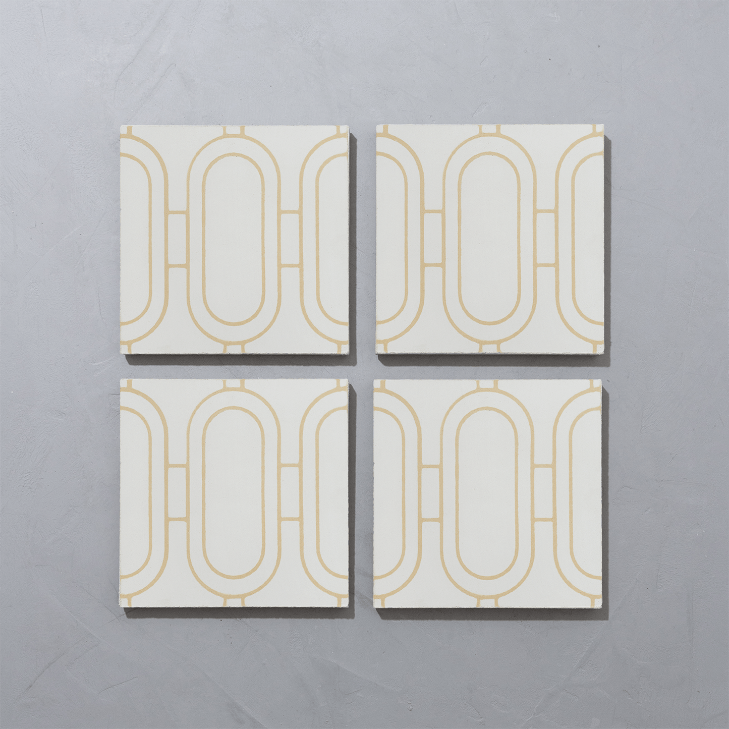 Art Deco Loop Sweet Yellow Tile