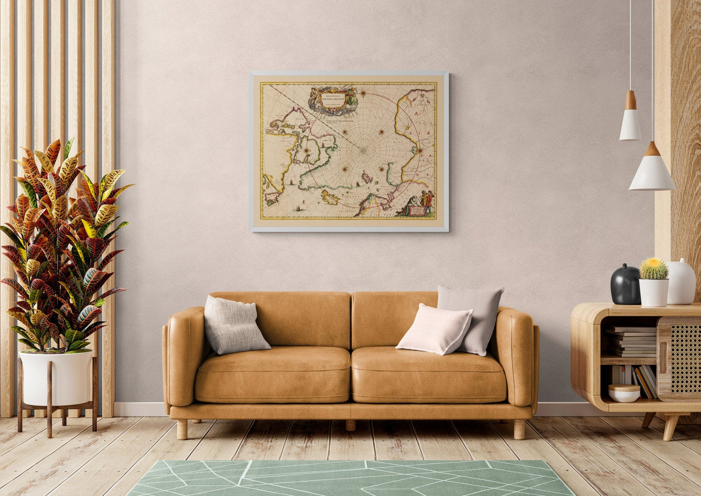 Arctic Region Map dated 1638