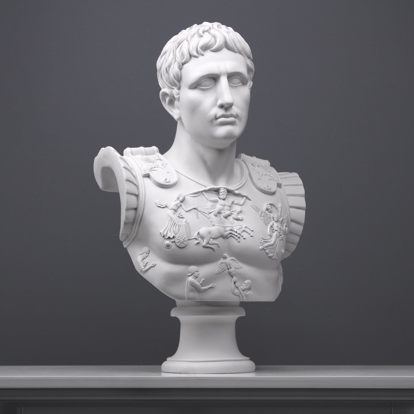 Augustus Caesar of Primaporta Bust Sculpture (Large)