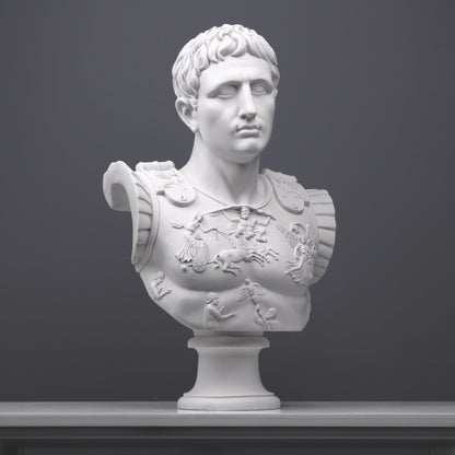 Augustus Caesar of Primaporta Bust Sculpture (Large)
