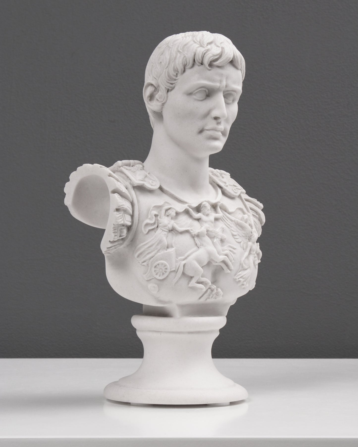 Augustus Caesar Bust as Centurion of Primaporta Sculpture (Small)