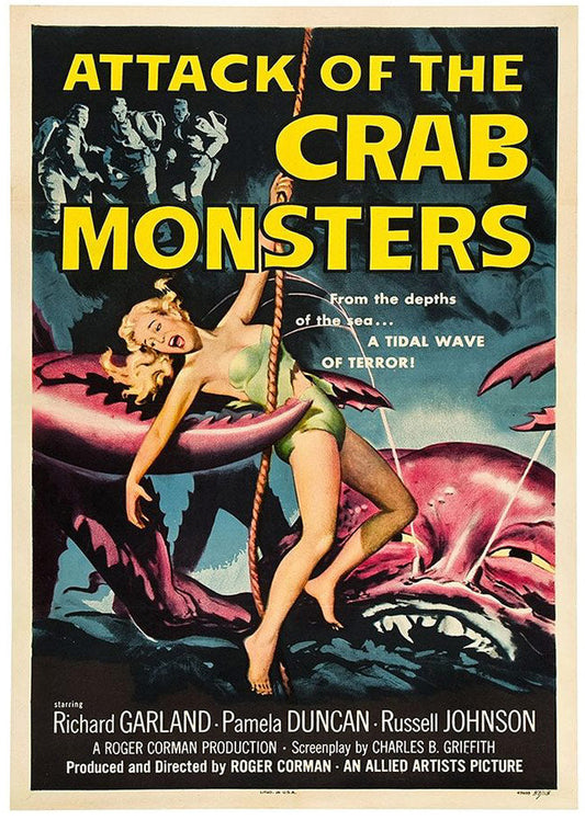 Attack of the Crab Monsters - Classic Movie Poster