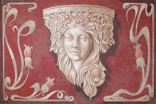 Art Nouveau Fresco Painting
