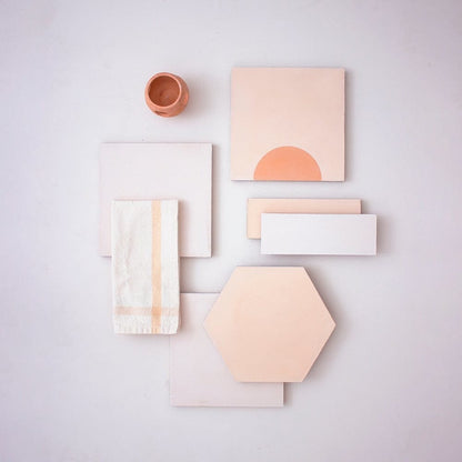 Apricot Hexagonal Tiles