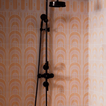 Art Deco Loop Blush Tile