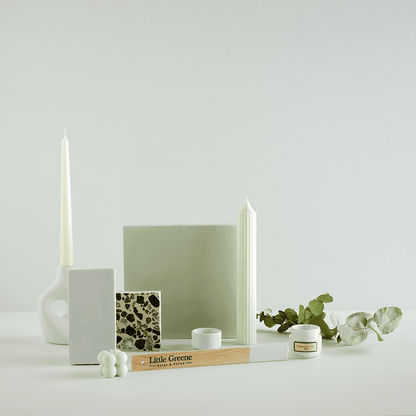 Little Greene Aquamarine Pale Herringbone Tile