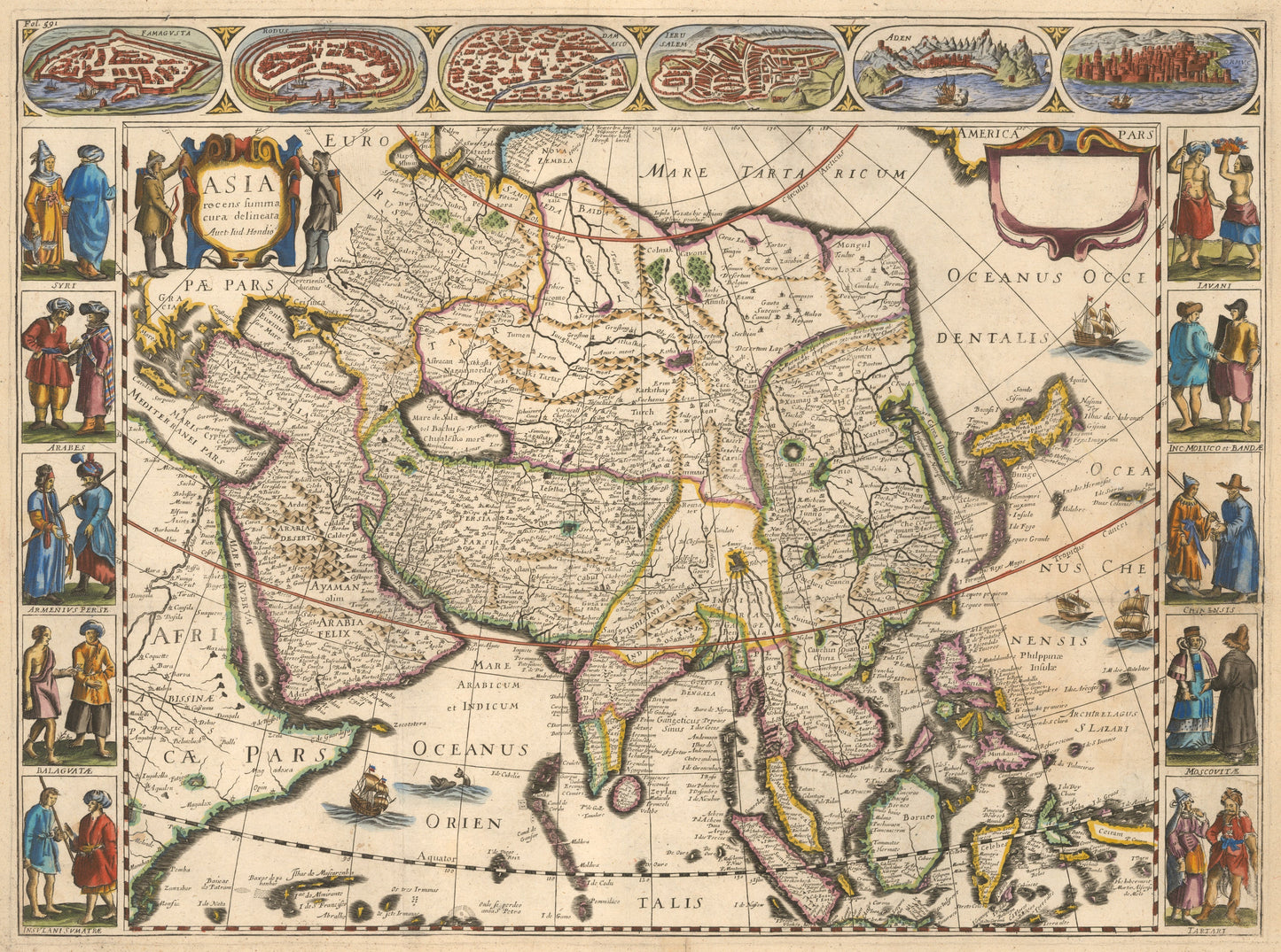1659 Asia recens summa cura delineata...