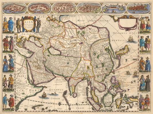 1659 Asia recens summa cura delineata...