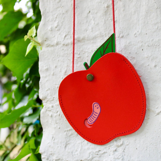 Apple and Worm Pocket Purse