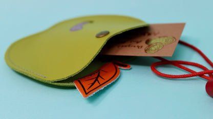 Apple and Worm Pocket Purse