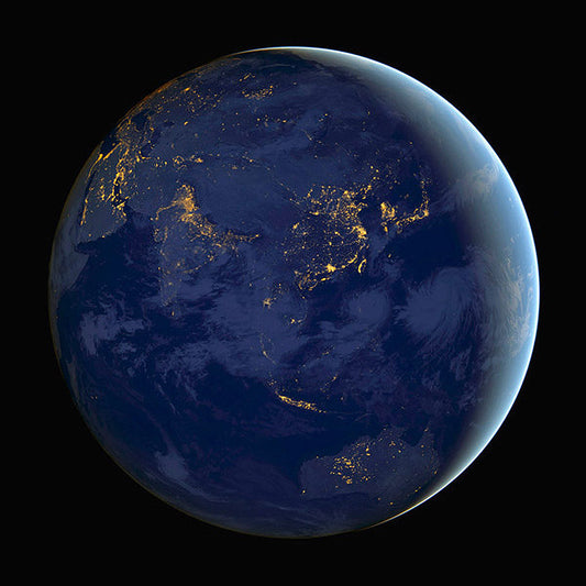 Asia at Night from NASA