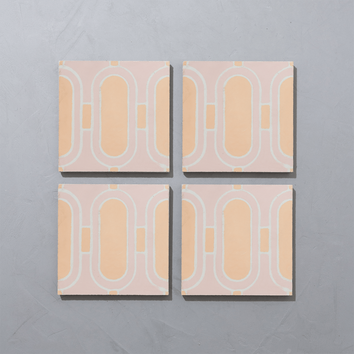 Art Deco Loop Blush Tile